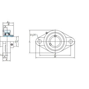 koyo-UCFL208J-oval-flange-ball-bearing-unit-(new)-(carton)-2