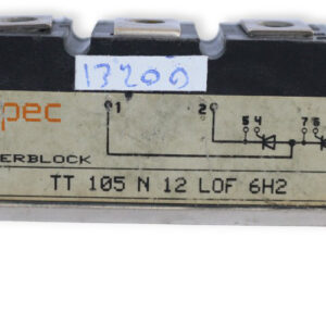 eupec-TT-105-N-12-LOF-6H2-thyristor-module-(used)-1