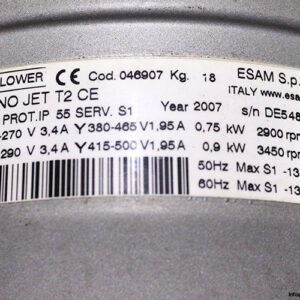 esam-TECNO-JET-T2-CE-single-side-channel-blower-used-2