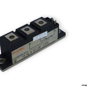 eupec-TD-46-N-12-LOF-17F5-thyristor-module-(Used)