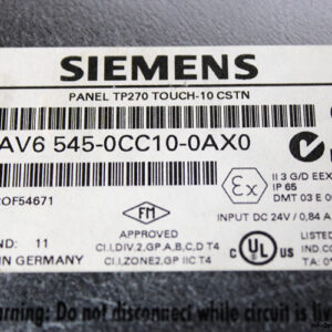 siemens-6AV6-545-0CC10-0AX0-touch-panel-(used)-5