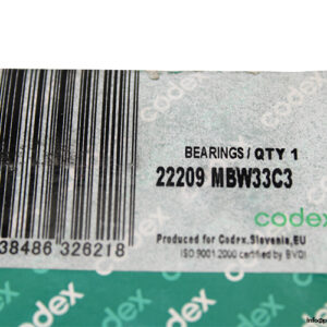 codex-22209-MBW33C3-Spherical-Roller-Bearing-(new)-(carton)-1