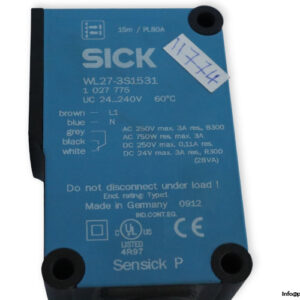 sick-WL27-3S1531-diffuse-proximity-sensor-(Used)-2