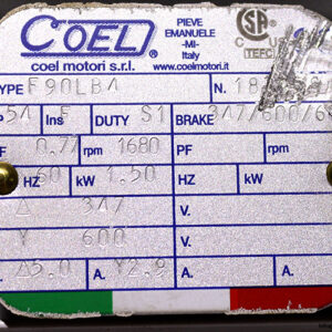 coel-F90LB4-brake-motor-used-2