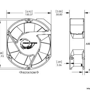 comair-rotron-JQ24F4V-axial-fan-used-2