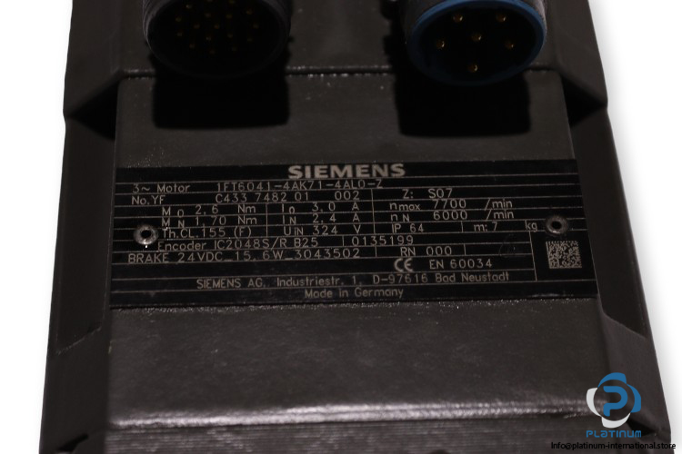 siemens-1FT6041-4AK71-4AL0-Z-ac-servomotor-used-3-3