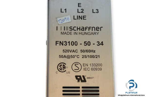 schaffner-FN3100-50-34-power-line-filter-(used)-2