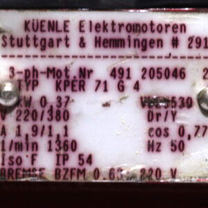 kuenle-KPER-71-G-4-brake-motor-used-2