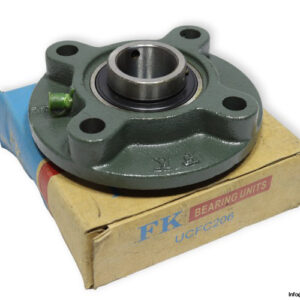 fk-UCFC206-round-flange-ball-bearing-unit-(new)-(carton)