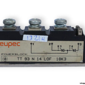 eupec-TT-93-N-14-LOF-18K3-thyristor-module-(Used)-2