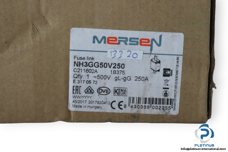 mersen-NH3GG50V250-fuse-link-(new)-2