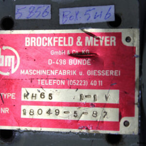 brockfeld-meyer-KH65-1-1V-fuel-pump-used-2