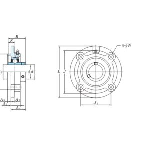 koyo-UCFC204-J-round-flange-ball-bearing-unit-(new)-3