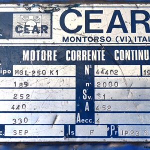 cear-MGL-250-K1-dc-motor-used-2