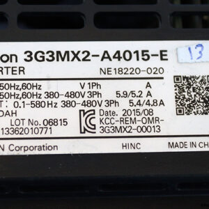 omron-3G3MX2-A4015-E-inverter-(Used)-3