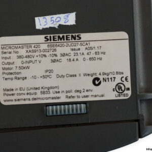 siemens-6SE6420-2UD27-5CA1-converter-(Used)-2