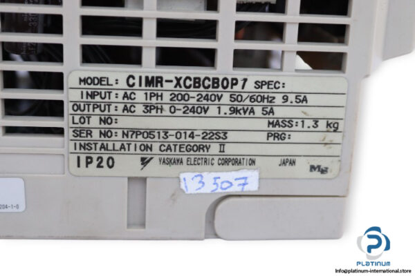yaskawa-CIMR-XCBCB0P7-inverter-(Used)-3