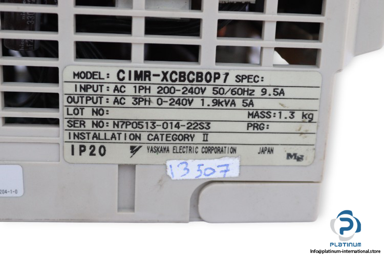 yaskawa-CIMR-XCBCB0P7-inverter-(Used)-3