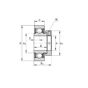 ina-RAE45-XL-NPP-FA106-insert-ball-bearing-(new)-3