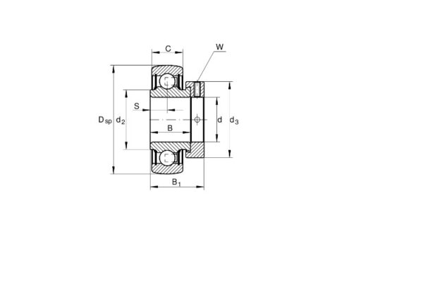 ina-RAE30-NPP-B-radial-insert-ball-bearing-(new)-3
