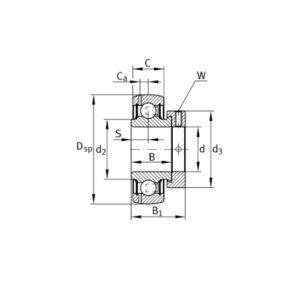 ina-GRAE55-RRB-insert-ball-bearing-(new)-4