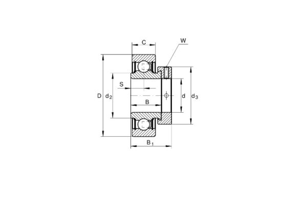 ina-RALE25-NPP-insert-ball-bearing-(new)-4