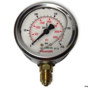 rexroth-R900027965-liquid-filled-pressure-gauge-new-2
