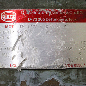 dietz-DR112M_4QA32A-brake-motor-used-1