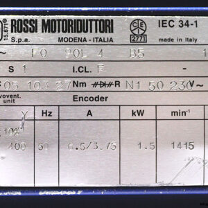 rossi-F0-90L-4-B5-brake-motor-used-2