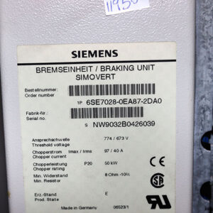 siemens-6SE7028-0EA87-2DA0-braking-unit-(Used)-1