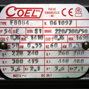 coel-F80B4-brake-motor-0.55-kw-used-1