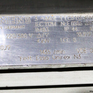 siemens-1LC5113-4WZ20-Z-brake-motor-used-2