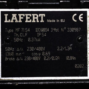 lafert-MF-71S4-brake-motor-used-1