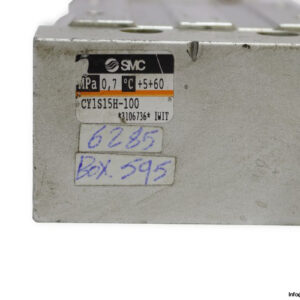 smc-CY1S15H-100-magnetically-coupled-rodless-cylinder-used-2