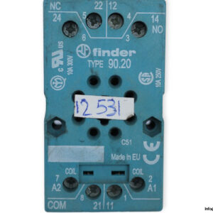 finder-90.20-relay-socket-with-box-clamp-terminals-(Used)-1