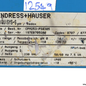 endress-hauser-LIQUISYS-S-CMP253-PS0305-ph_redox-transmitter-(Used)-4