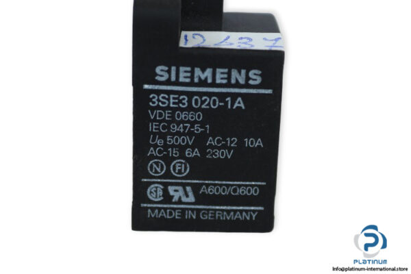 siemens-3SE3-020-1A-position-switch-(Used)-2