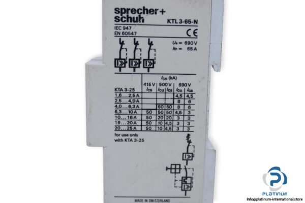 sprecher-schuh-KTL-3-65-N-contactor-(Used)-2