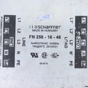 schaffner-FN-256-16-46-line-filter-(used)-1