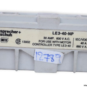 sprecher-schuh-LE3-40-NP-auxiliary-contact-block-(used)-1