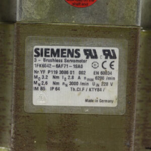 siemens-1FK6042-6AF71-1SA0-brushless-servo-motor-(used)-2