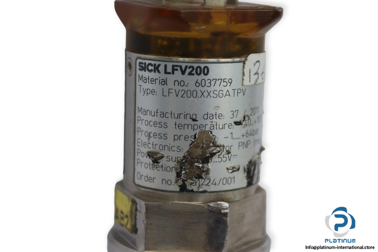 sick lfv200.xxsgatpv level sensor sick-LFV200.XXSGATPV-level-sensor-(used)-2