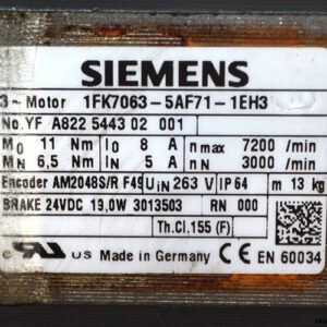 siemens-1FK7063-5AF71-1EH3-servo-motor-(used)-2