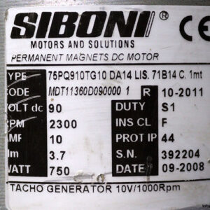 siboni-75PQ910TG10-DA14-LIS.71B14C.1MT-dc-motor-(used)-2