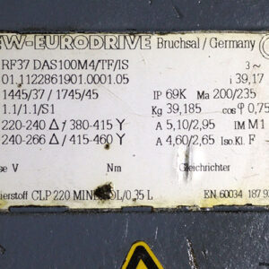 sew-RF37-DAS100M4_TF_IS-helical-bevel-gearmotor-(used)-1