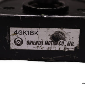 oriental-motor-4GK18K-gear-head-(used)-1