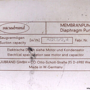 vacuubrand-MZ2CS-diaphragm-vacuum-pump-(used)-2