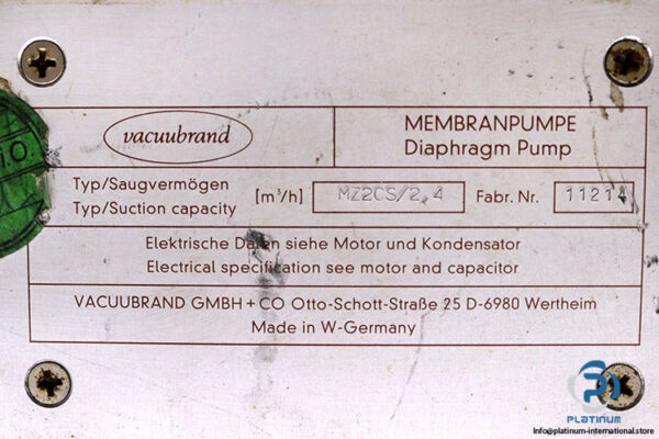 vacuubrand-MZ2CS-diaphragm-vacuum-pump-(used)-2