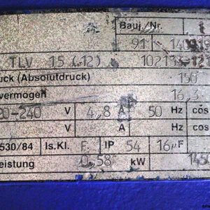 TLV-15(12)-vacuum-pump-(used)-3