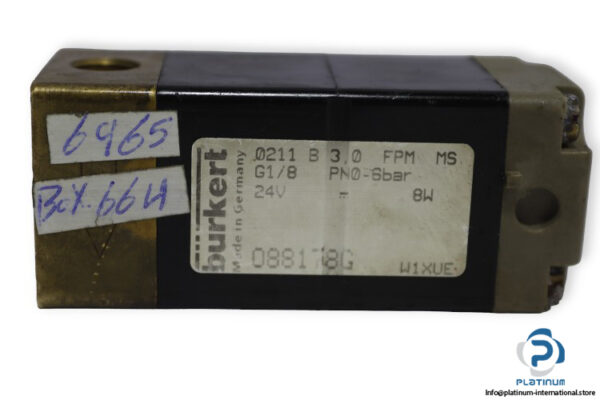burkert-0211-B-3-0-FPM-MS-G1_8-PN0-6BAR-single-solenoid-valve-used-2